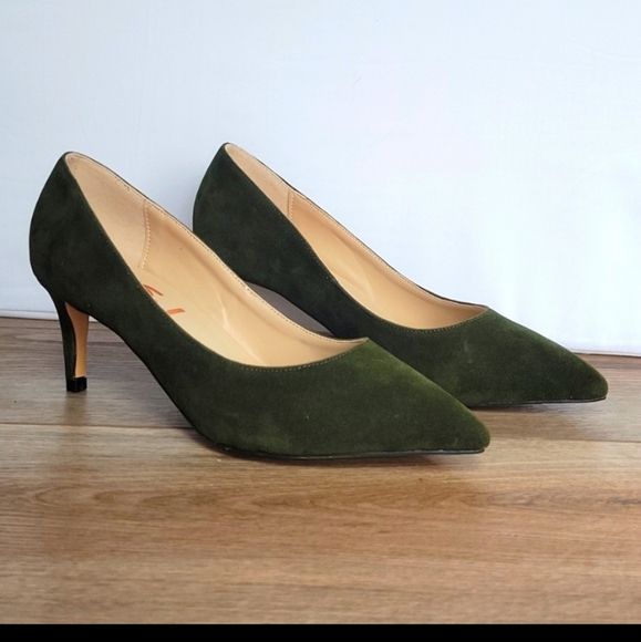FSJ green kitten heel NEW - Picture 2 of 7
